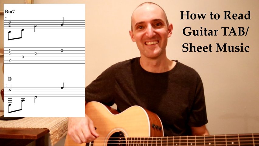 How to Read Guitar TAB/Sheet Music - Guide to Counting Rhythm for Fingerstyle Guitar