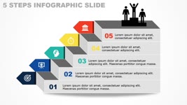 5 Steps Animated Infographic Slide in PowerPoint