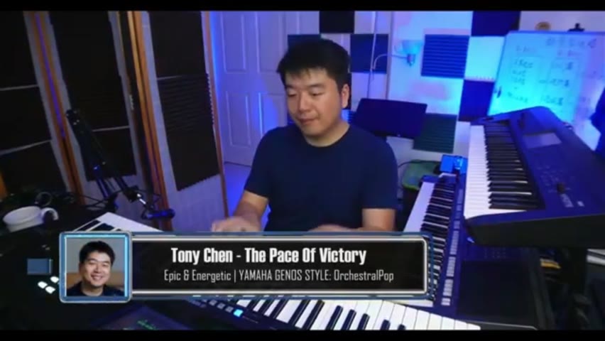 🎹Tony Chen - The Pace Of Victory (Studio Performance) | COPYRIGHT-FREE MUSIC | YAMAHA GENOS