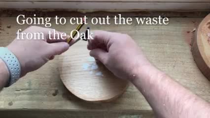 Woodturning Oak and Ash Bowl