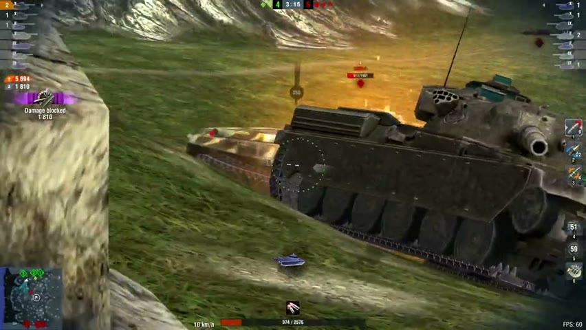 Strv.K 7076DMG 5Kills | World of Tanks Blitz | Toddler_Beater