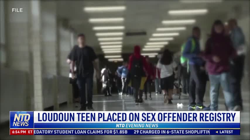Loudoun Teen Placed on Sex Offender Registry