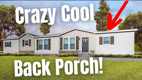 I have NEVER EVER Seen A Mobile Home Porch Like This! | Home Tour