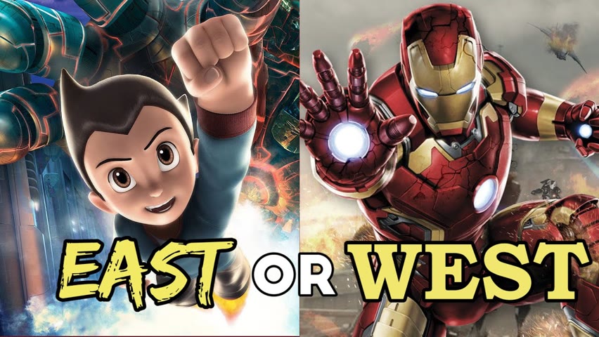 EAST or WEST: Which Superheroes Would Win?
