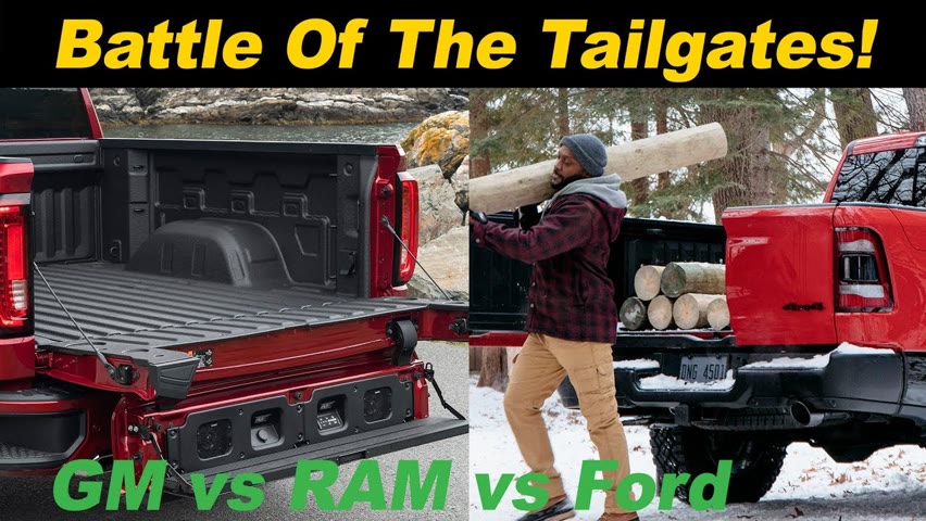 Tailgate Battle! GMC vs RAM vs Ford vs Chevy (and Honda)