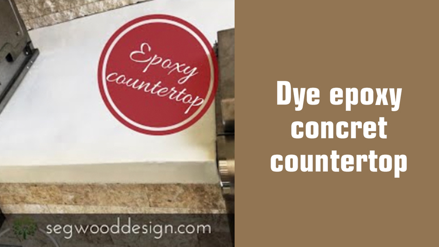 Dye - epoxy concret countertop