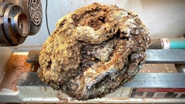 Woodturning:  Volcanic Decay!