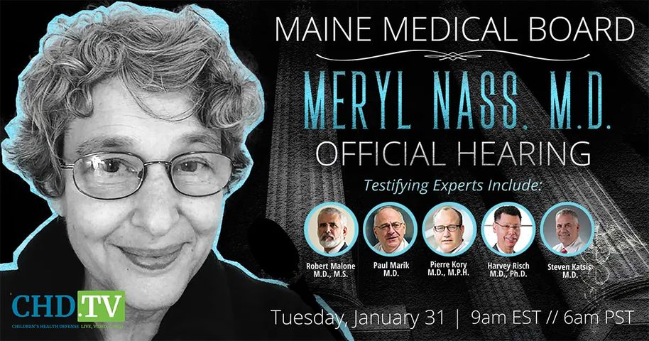 LIVE: Maine Medical Board Holds Hearing on the Licensure of Dr. Meryl Nass