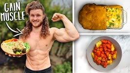 FULL DAY OF EATING TO GAIN VEGAN MUSCLE | My Favorite Recipes!