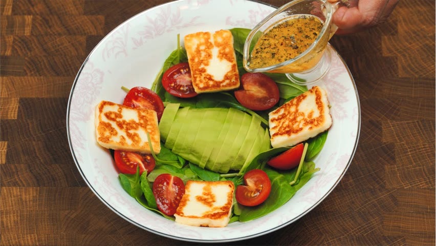 Delicious Salad Recipe, Never Tired of Cooking It | Grilled Halloumi Salad Recipe