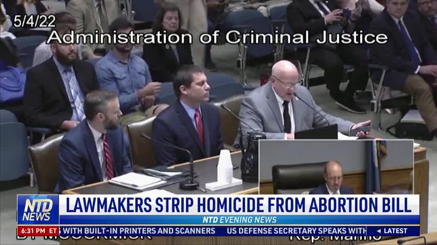 Lawmakers Strip Homicide From Abortion Bill