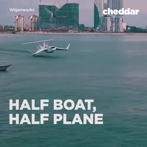 Cheddar - Half boat, half plane that hovers 6-20 feet....mp4
