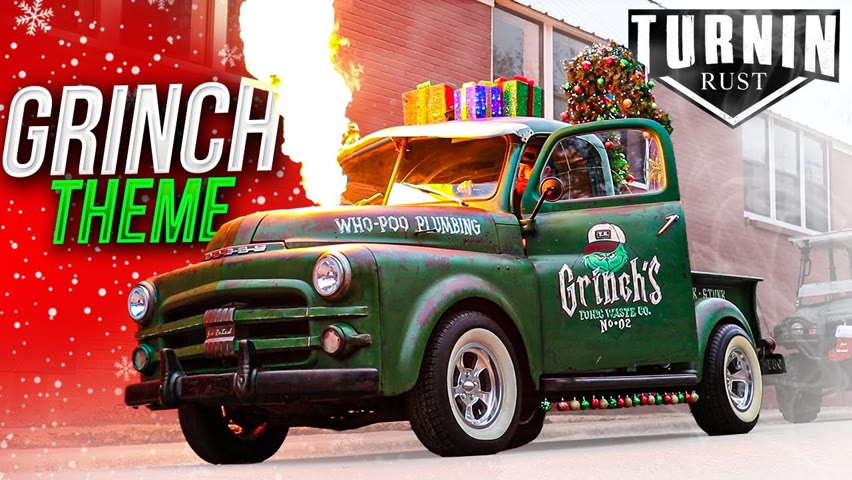 The Grinch Mobile | 1952 Dodge Truck Transformed Into Iconic Christmas Build | Turnin Rust