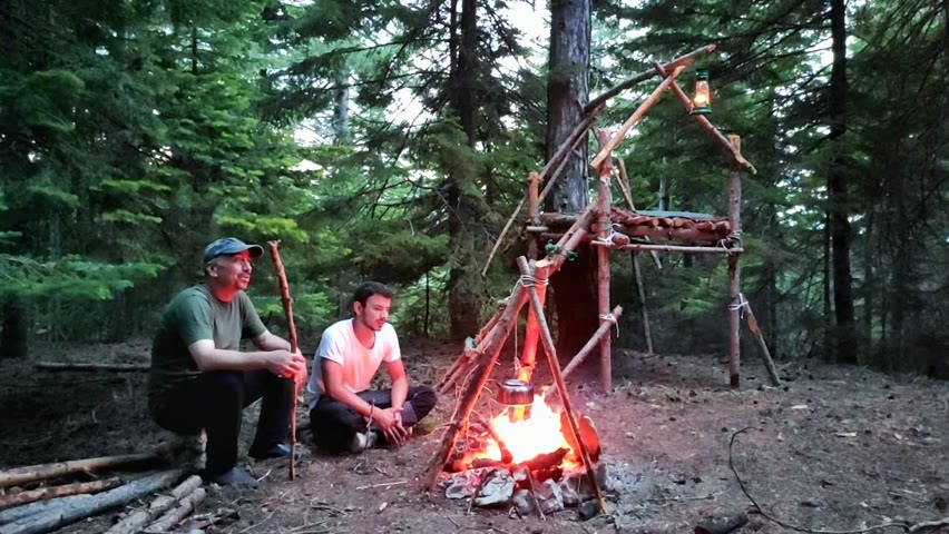 Full-video: Solo Bushcraft in 5 days, subdue the wild spoils and survive