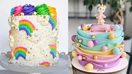 10 Tasty Colorful Cake Decorating Tutorials | Most Satisfying Cake Decorating Ideas | Tasty Cake