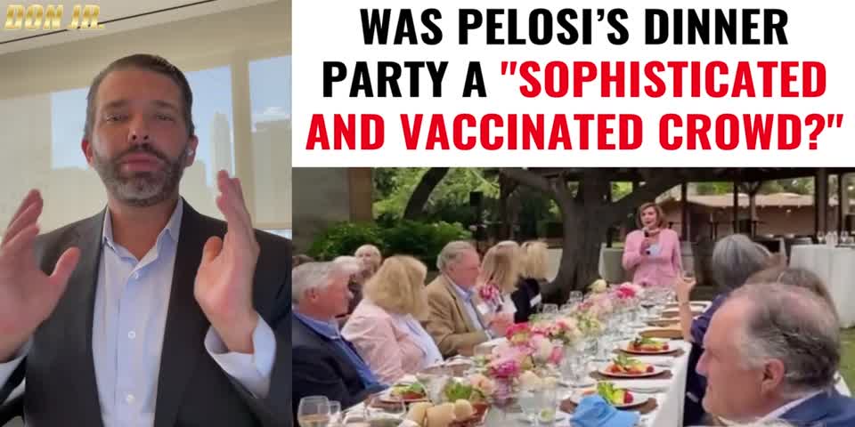 Nancy Pelosi's Dinner Party without Mask
