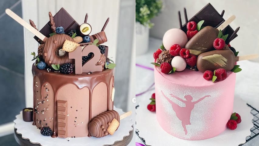 Best Birthday Chocolate Cake Decorating Tutorial | Easy Chocolate Cake Recipes | Top Yummy Cake