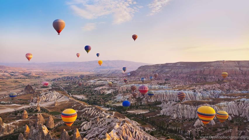 4K Aerial Footage of 𝐂𝐚𝐩𝐩𝐚𝐝𝐨𝐜𝐢𝐚 - Turkey 2 0 2 1 (Word's Most Famous Hot Air Balloon)