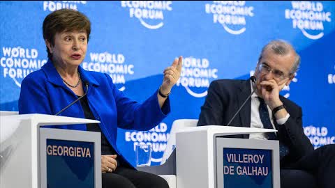 Форум в Давосе: МВФ не ожидает глобальной рецессии, но и не исключает её