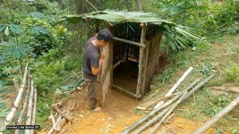 Build toilets in shelters - Free life, Wilderness Alone | 149