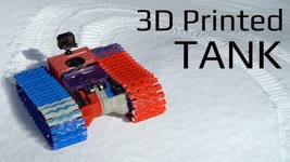 Fully 3D Printed TANK - Brushless Gear Drive