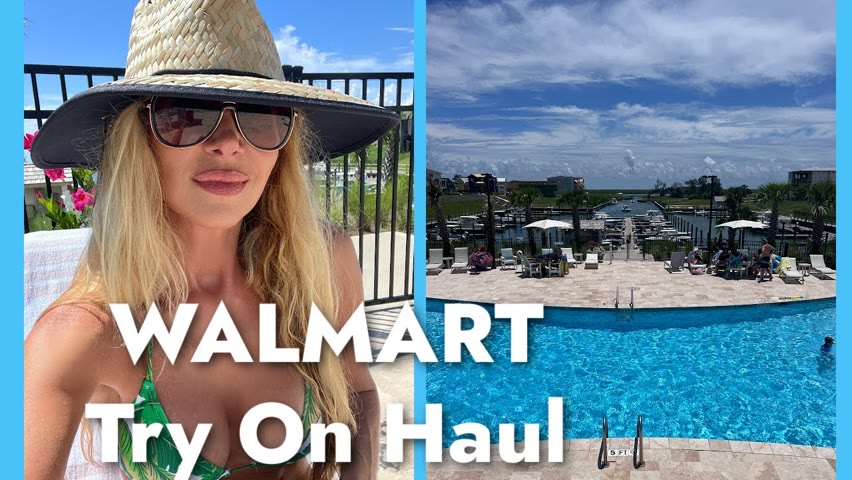 Walmart Try On Haul | Let's Go To The Pool 🦩