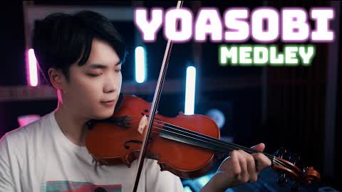 Best 8 Songs Of YOASOBI Medley in Yoru ni kakeru ( Race into the night )⎟小提琴 Violin Cover by Boy