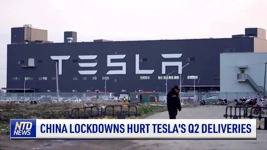 China Lockdowns Hurt Tesla's Q2 Deliveries
