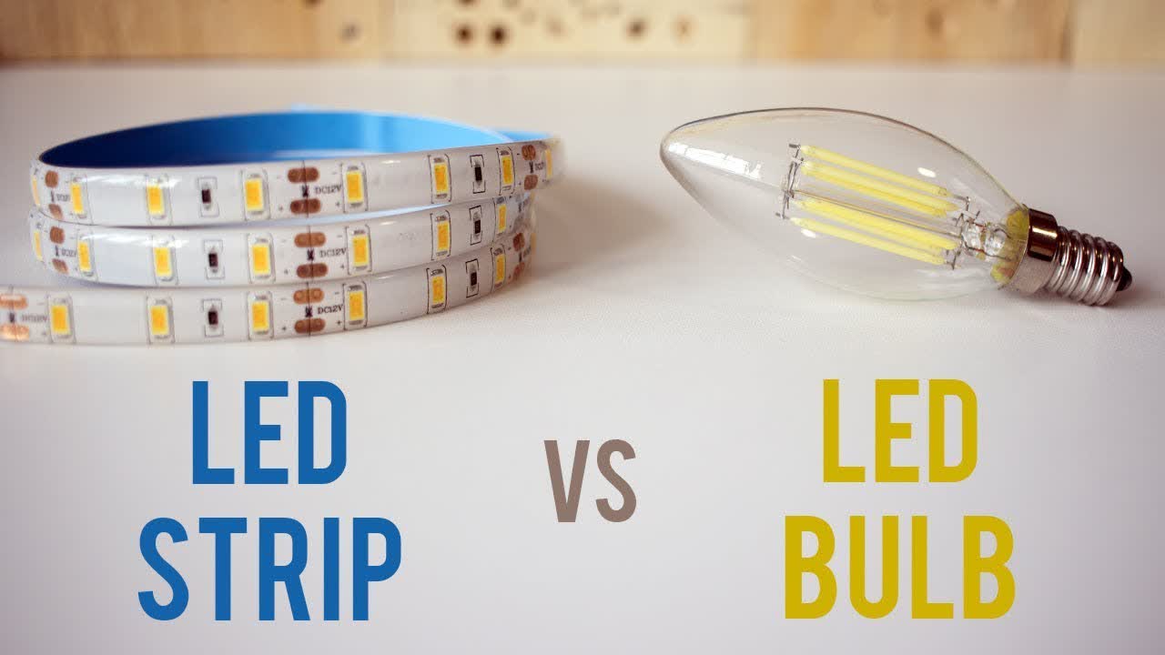 DIY Lighting Improvement - LED Strip vs LED Bulb