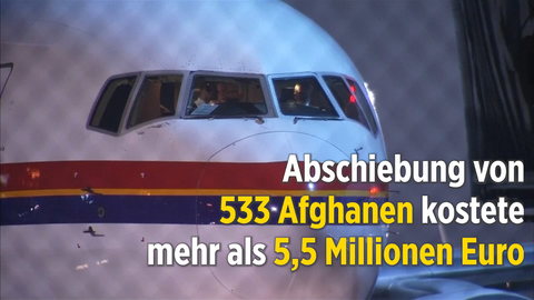 Abschiebung von 533 Afghanen kostete 5,5 Millionen Euro
