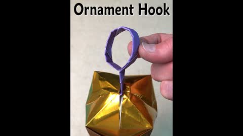 Origami Ornament Hook #shorts
