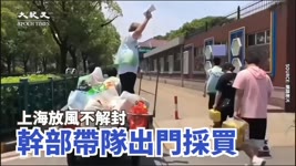 【焦點】不是解封，是放風 上海小區居民在居委會的管控下 帶去超市放風購物  | 台灣大紀元時報