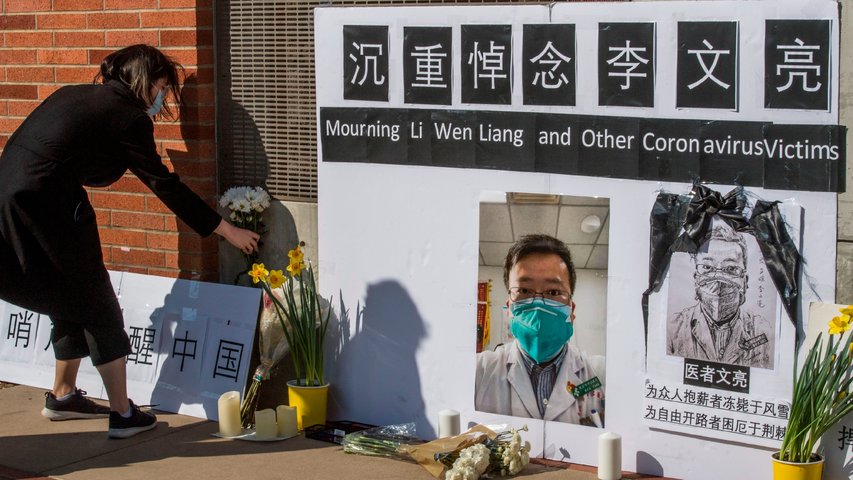 LIVE: Chinese in New York Commemorate COVID Whistleblower Dr. Li Wenliang