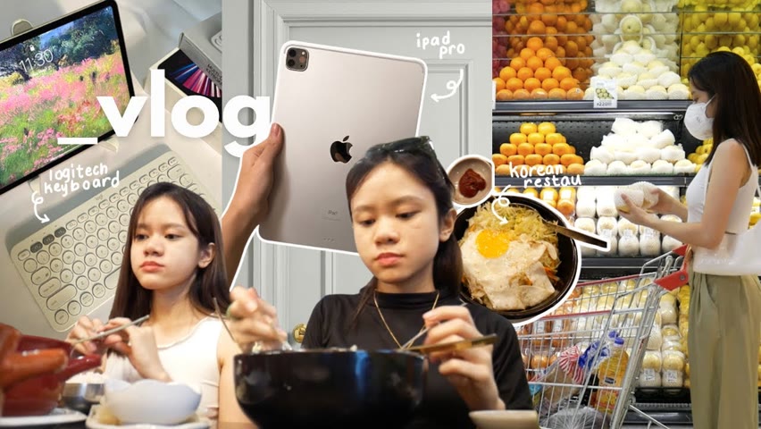 A vlog ⛅️ : New iPad Pro, Logitech k380 Keyboard, Korean Restaurant & Photoshoot | Villamor Twins
