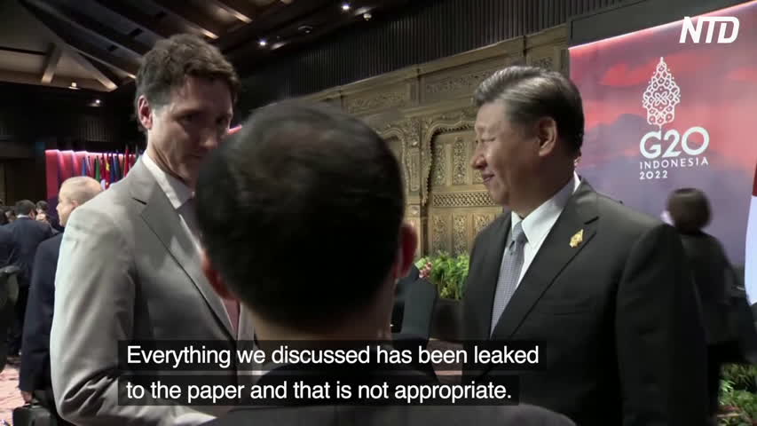 Chinese Leader Xi Confronts Trudeau at G20 Over Discussions ‘Leaked’ to the Press