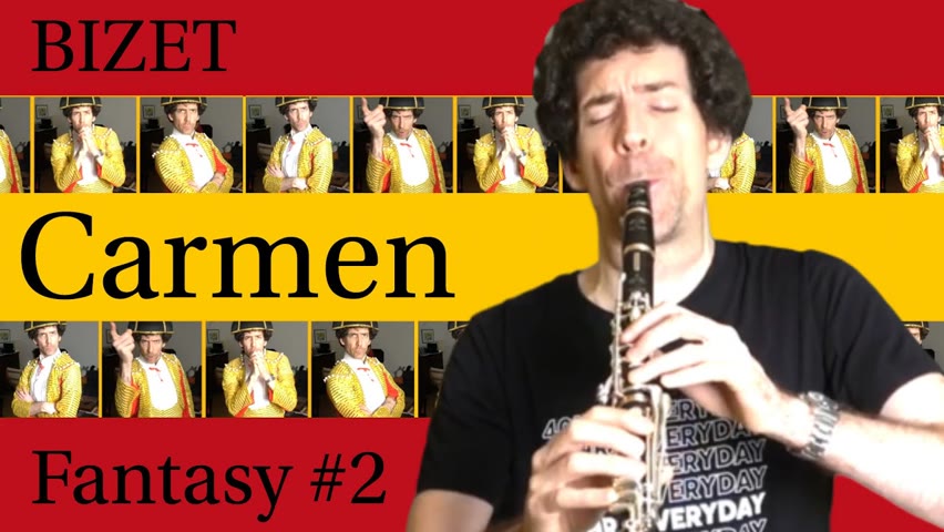 Bizet Carmen Fantasy Part II “Habanera” for clarinets and percussions
