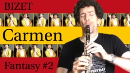 Bizet Carmen Fantasy Part II “Habanera” for clarinets and percussions