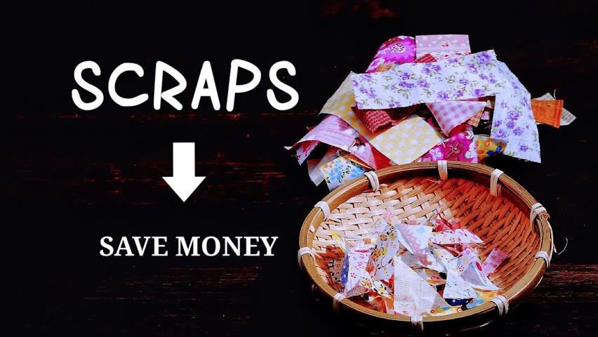 Recycling Fabric Scraps / Use Scraps to SAVE MONEY / Easy Sewing HACKS You Will Need