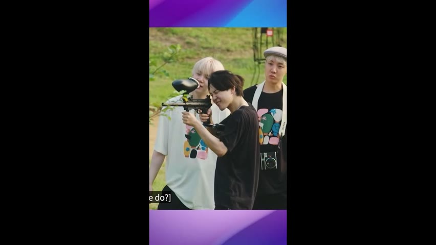 BTS FUNNY PAINTBALL GAME 😄
