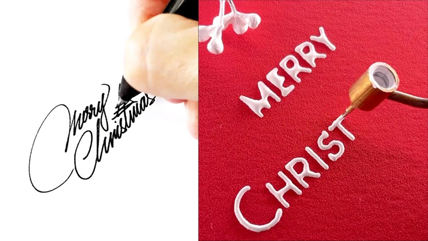 TOP 70 MERRY CHRISTMAS CALLIGRAPHY AND LETTERING COMPILATION