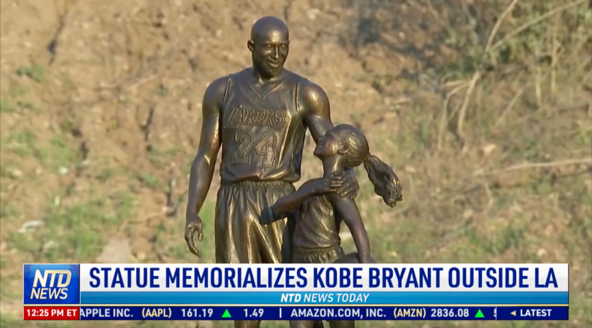 Statue Memorializes Kobe Bryant Outside Los Angeles
