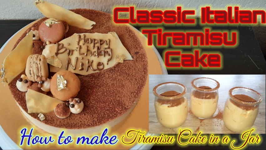How to Make Classic Tiramisu Birthday Cake