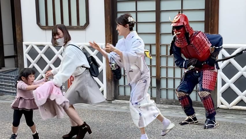 【侍マネキンドッキリ#01】SAMURAI Mannequin PRANK in JAPAN