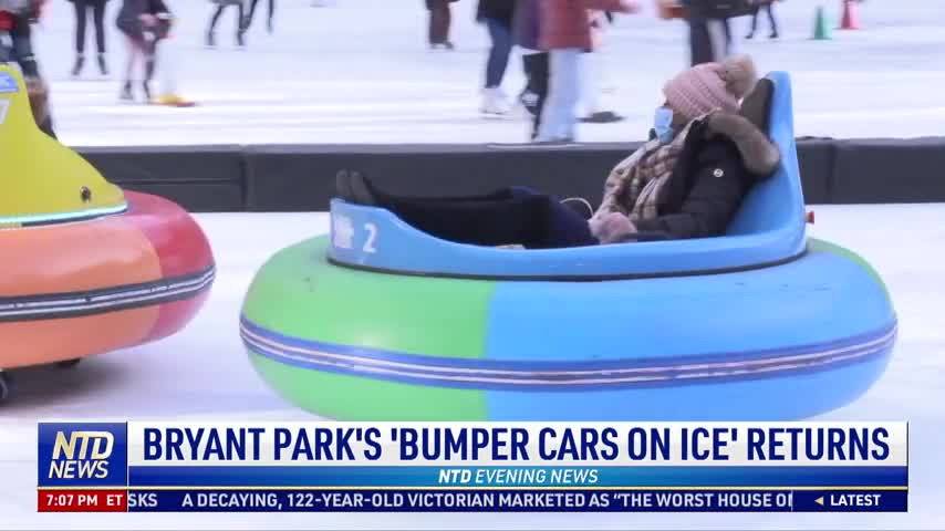 Bryant Park's 'Bumper Cars on Ice' Returns