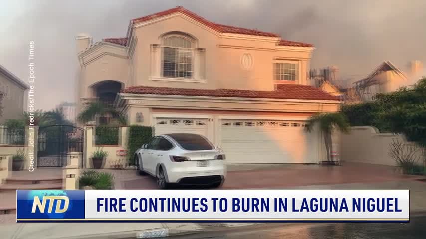 Fire Continues to Burn in Laguna Niguel