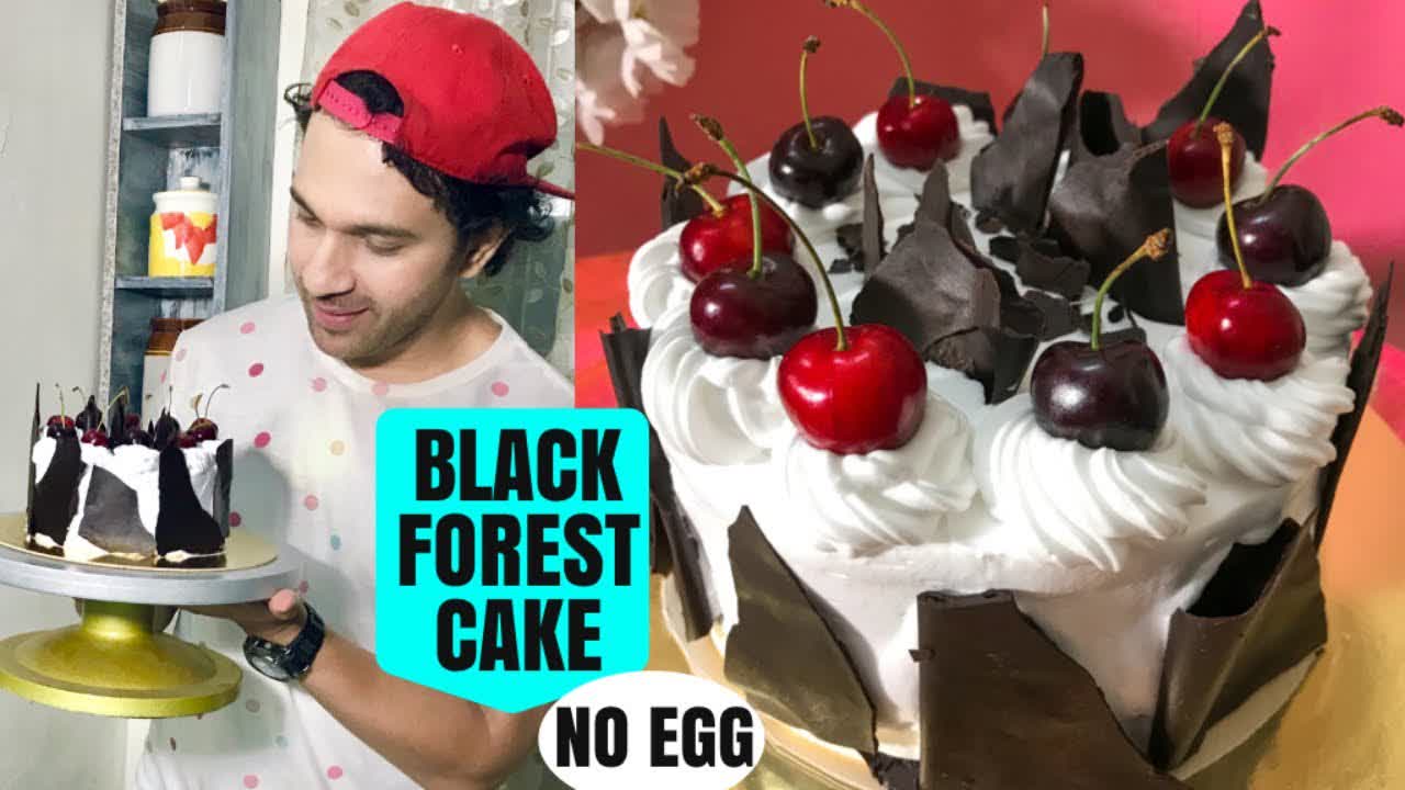 Black Forest Cake Recipe MOIST NO Egg | बिना अंडे का ब्लैक फारेस्ट केक (EGGLESS BAKING ) How to bake