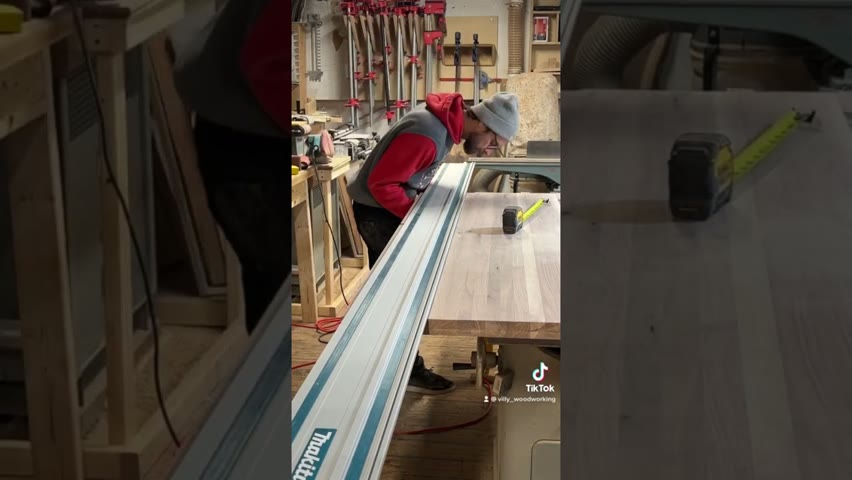 Track saw time #shorts #woodworking #shortvideo #subscribe #trending #tracksaw #makita  #countertop