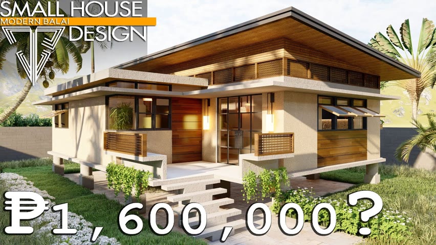 PINOY SMALL HOUSE DESIGN | 110 SQM. THREE BEDROOM LOW-COST HOUSE | MODERN BALAI