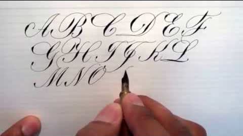 Copperplate Alphabet - will post the GRID from the manual to download soon!