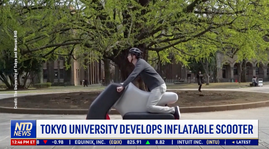 Tokyo University Develops Inflatable Scooter